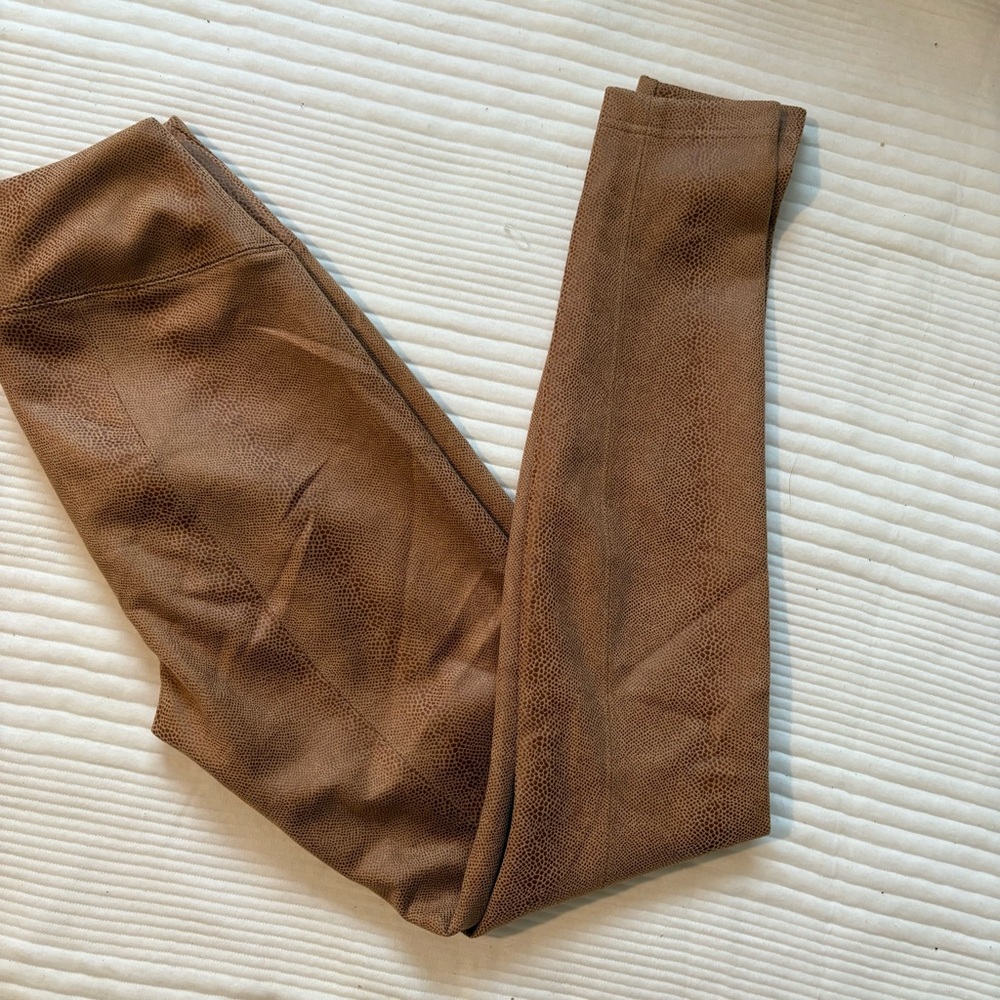 WHBM Runway Bronze Foil Snake Print Leggings - Picture 10 of 11
